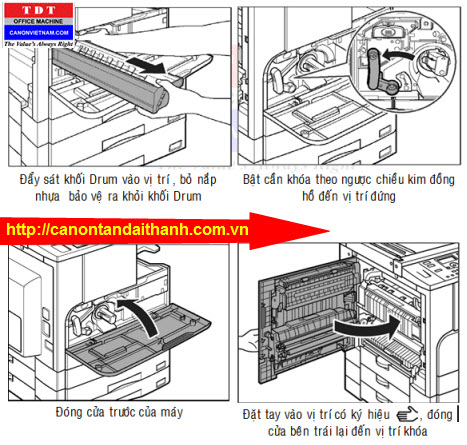 Cách thay Drum Unit Canon NPG-28 dùng cho Canon ir 2420l
