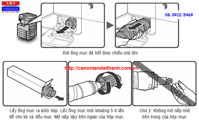 thay mực Canon NPG-51