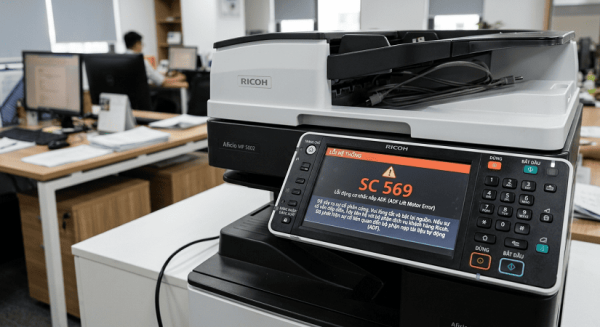Máy Photocopy Ricoh báo lỗi SC 569